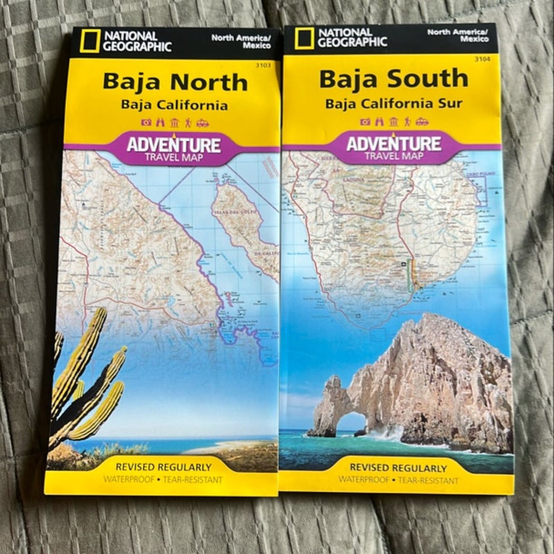 Baja California North and South Maps