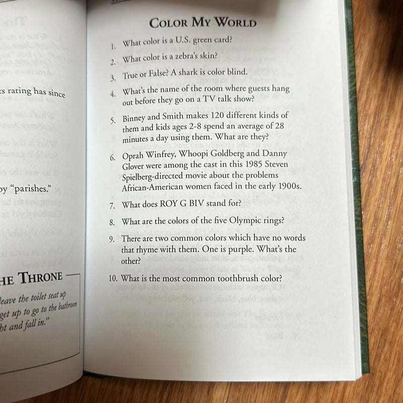The Bathroom Trivia Quiz Book 