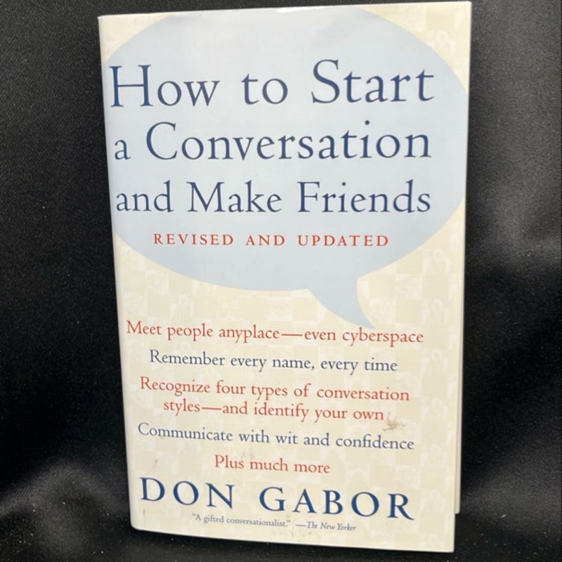 How to start a conversation and make friends