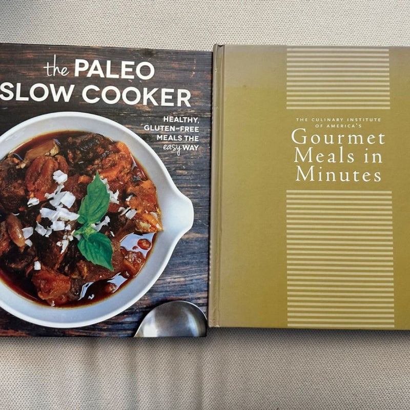 2 Cookbooks Bundle: Paleo SlowCooker recipes and Gourmet Meals in Minutes