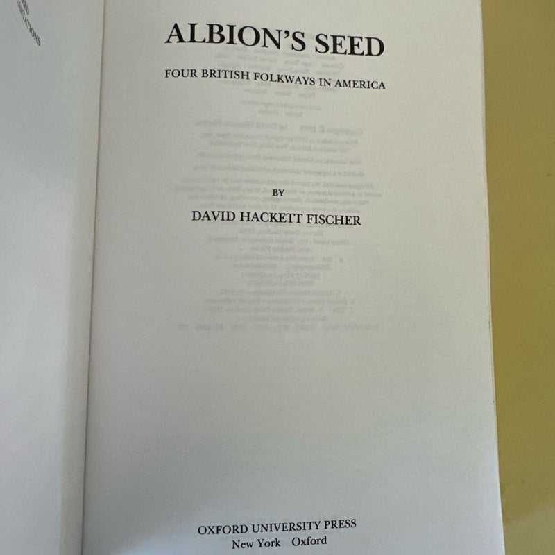 Albion's Seed