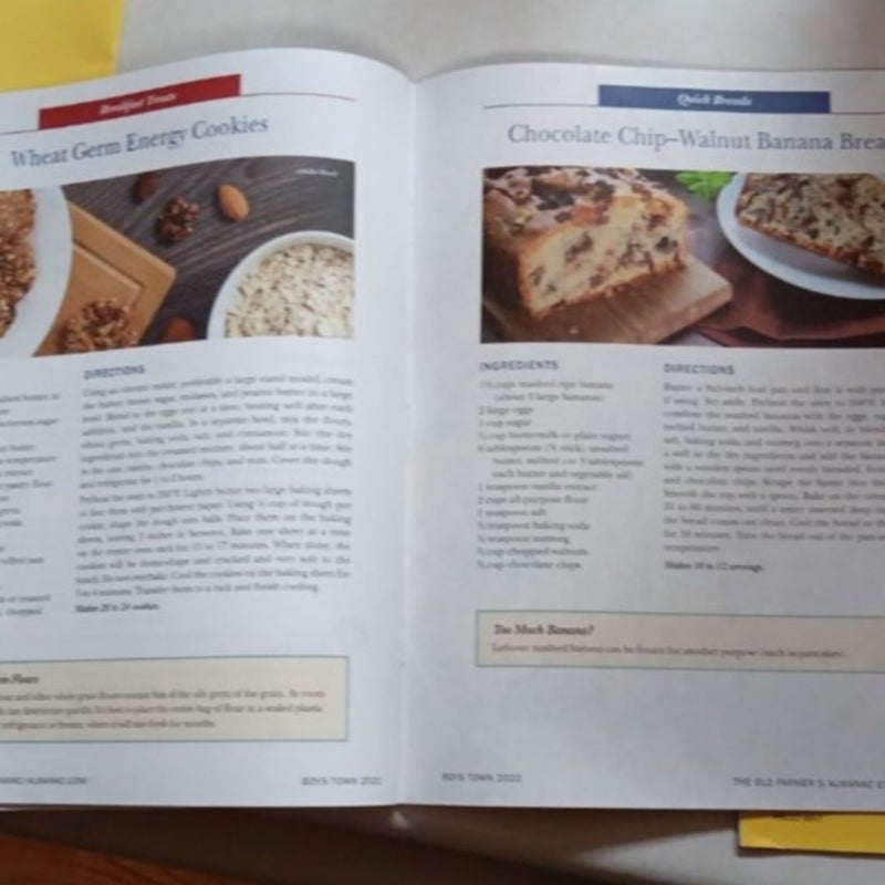 THE OLD FARMERS ALMANAC   3 editions of recipes