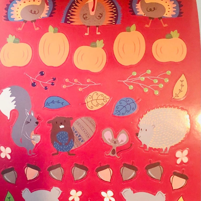 Happy Harvest Tiny Crafts FALL 262 count Sticker Book
