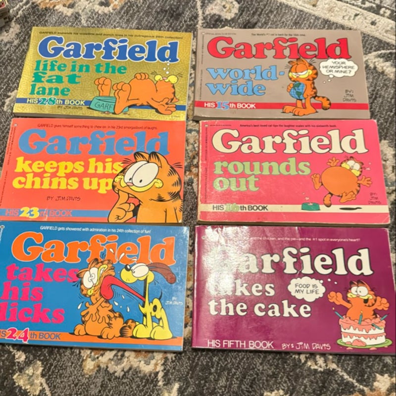 Garfield Comic Books -set of 6