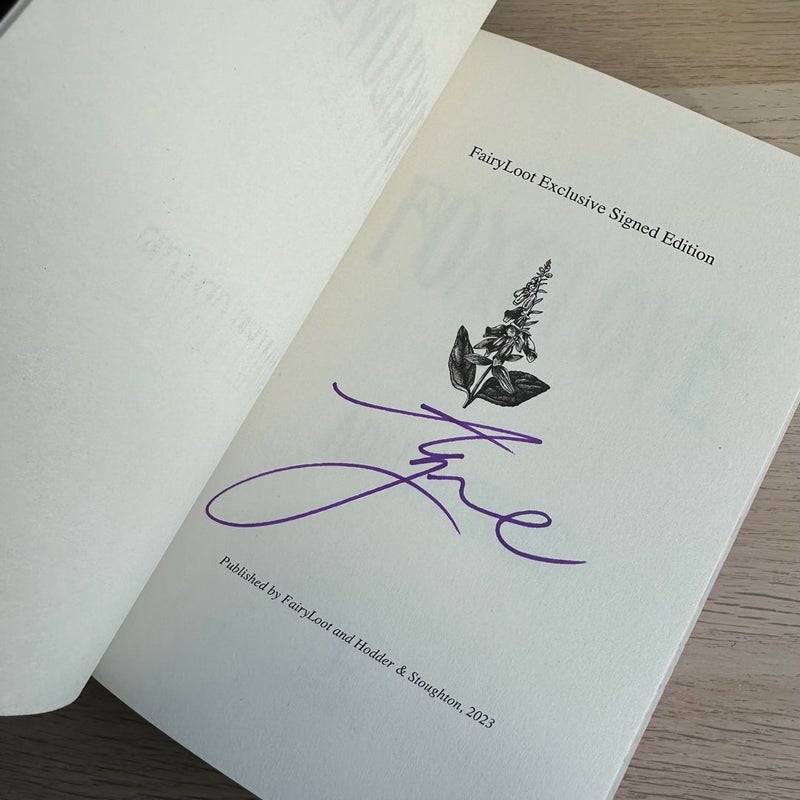 Foxglove - Signed Fairyloot Exclusive Edition