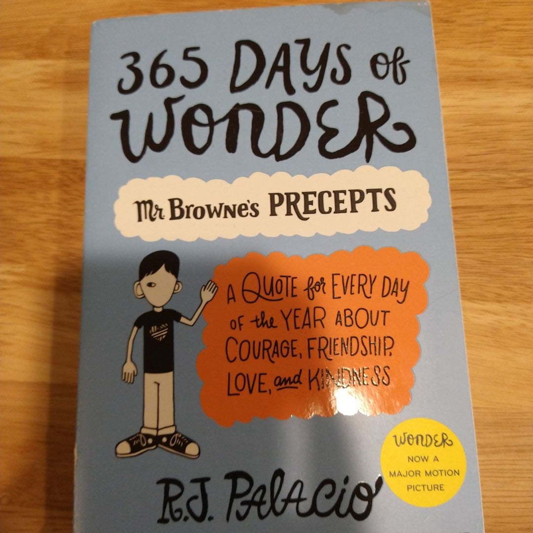 365 Days of Wonder: Mr. Browne's Precepts (English Edition) eBook :  Palacio, R. J.: : Livros