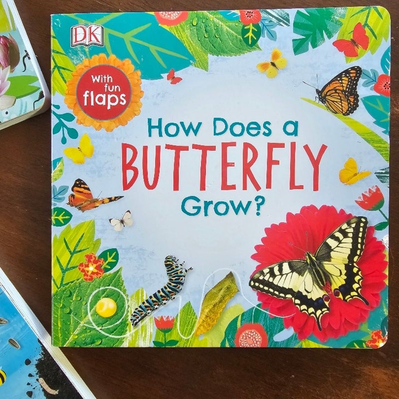 Growing Lift Flap Board Books by DK Set of 3