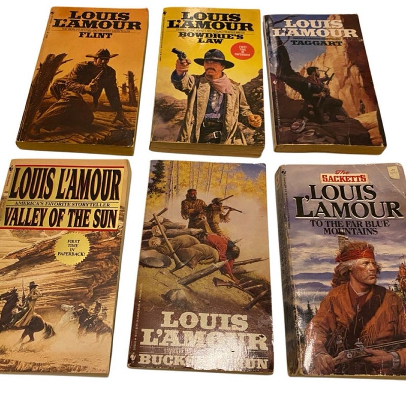 Louis L’Amour Lot of 6 Valley of the Sun Flint