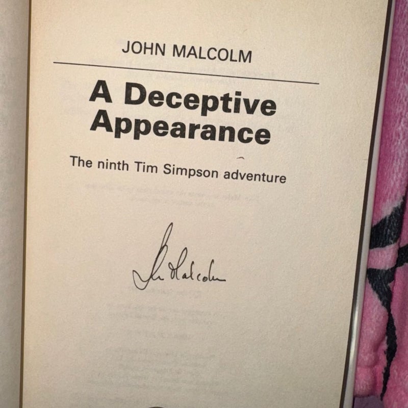 A DECEPTIVE APPEARANCE SIGNED 
