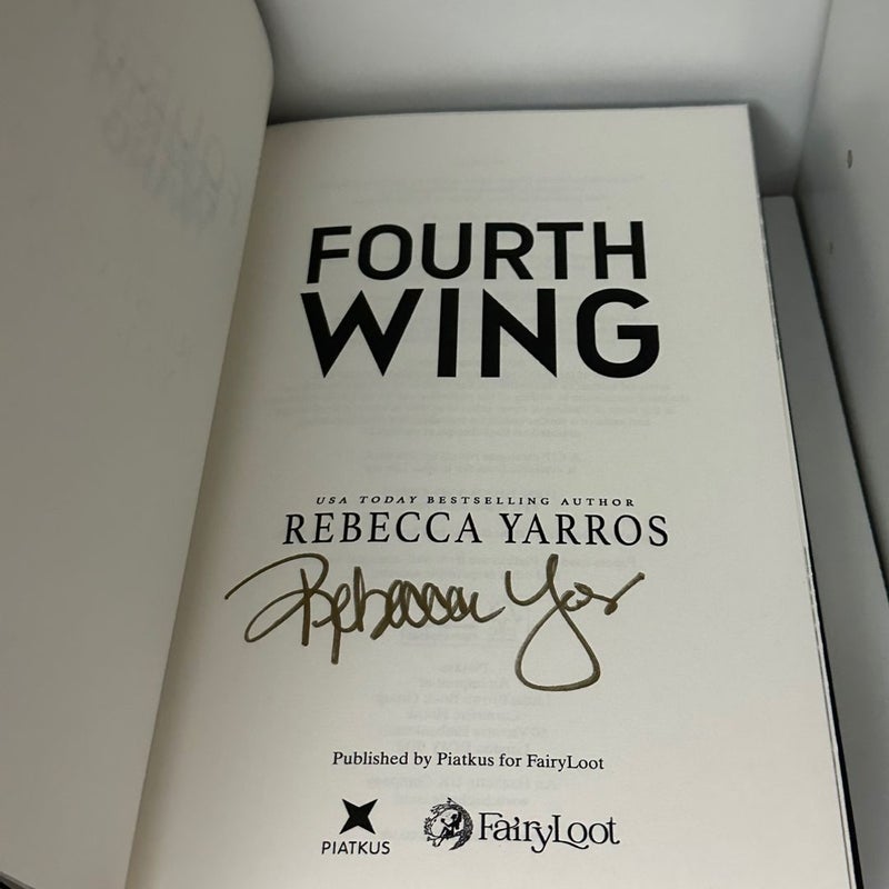 Fairyloot *Signed* Fourth Wing