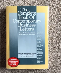 The Complete book of Contemporary Business Letters