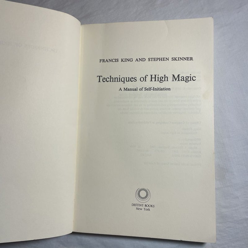 Techniques of High Magic