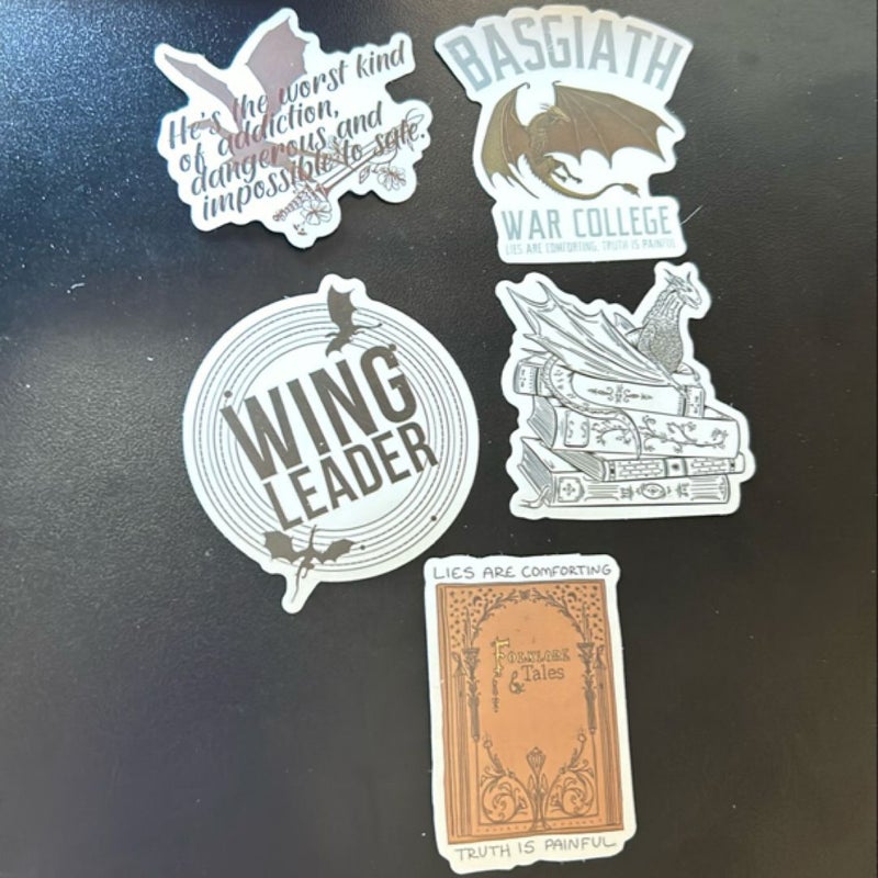 Fourth Wing Sticker Bundle