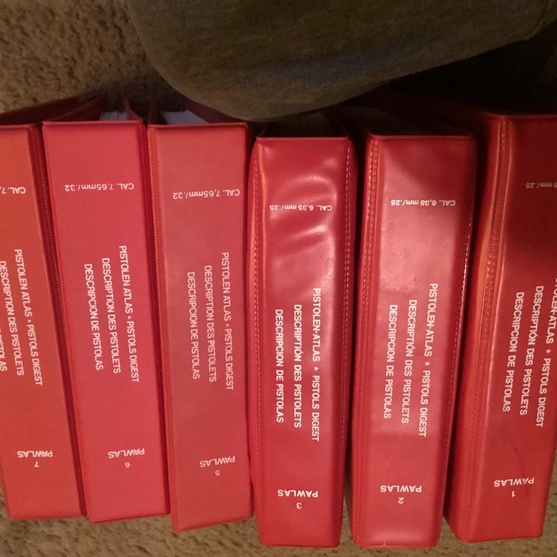 Pistols digest volume 1,2,3,5,6&7 1970s by Karl r. Pawlas