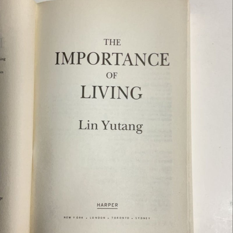 The Importance of Living