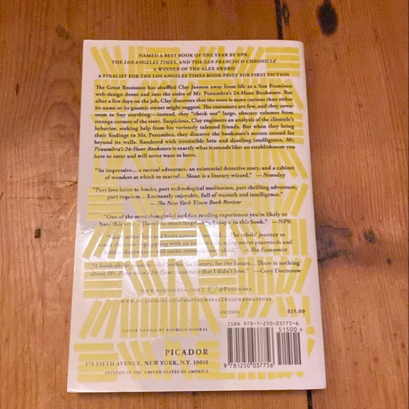 Mr. Penumbra's 24-Hour Bookstore