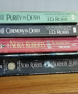 Lot of 4 Paperback Books Romance Nora Roberts / J D Robb