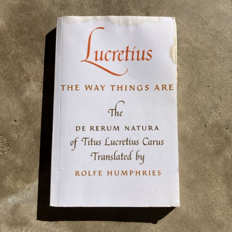 Lucretius: the Way Things Are