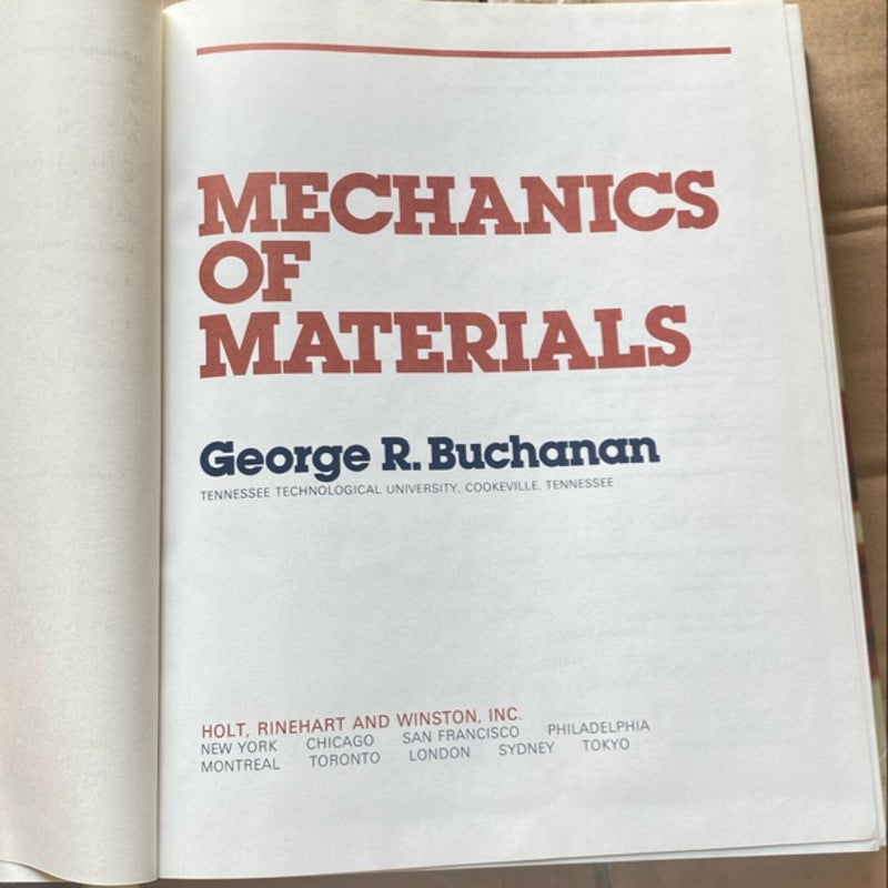 Mechanics of Materials