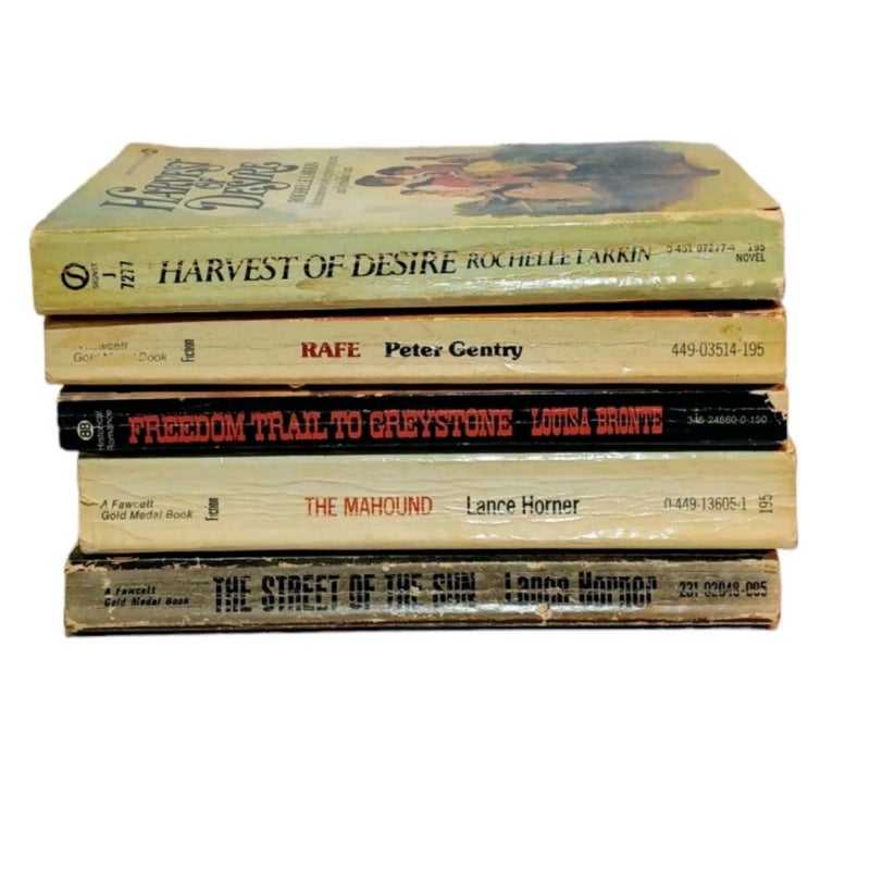 Vintage Historical Romance Novels Bundle of 5