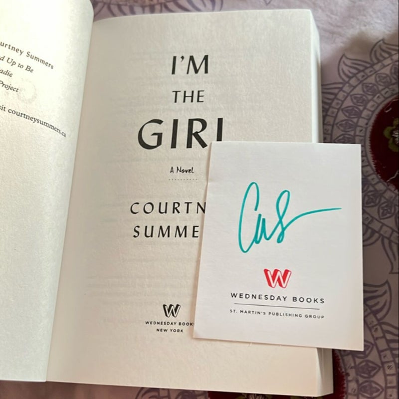 I'm the Girl SIGNED NAMEPLATE 