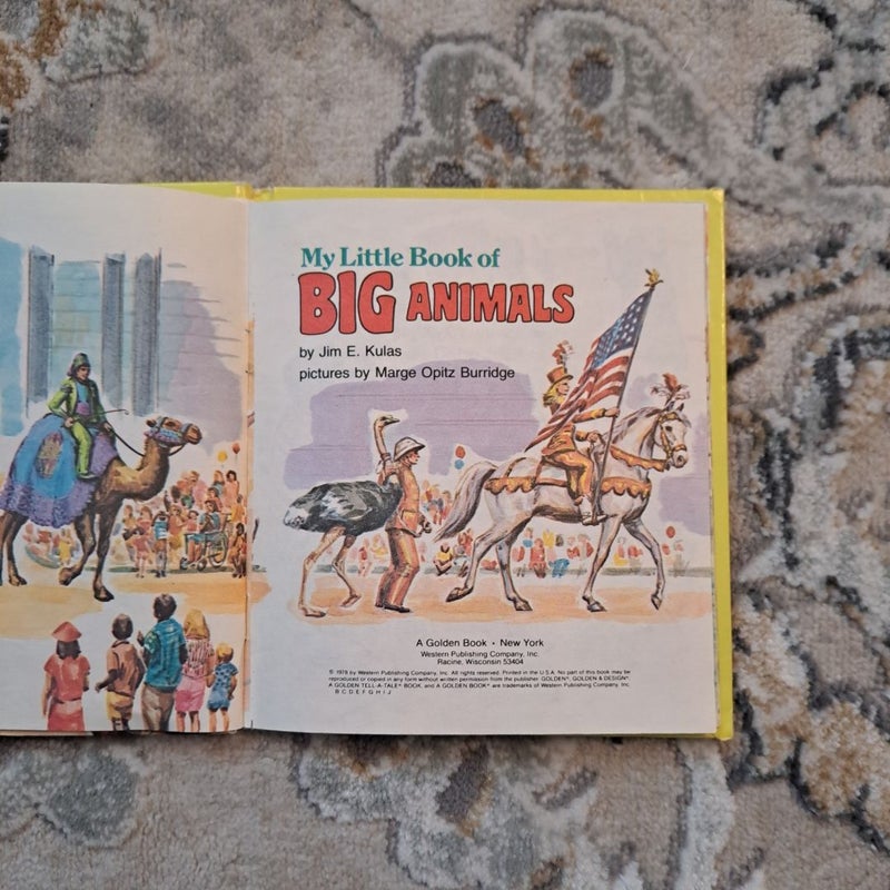 My little book of big animals