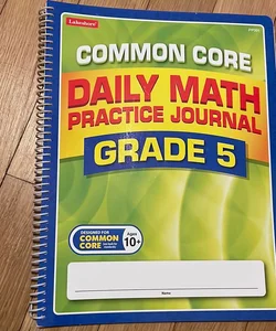 Common Core Daily Math Practice Journal Grade 5