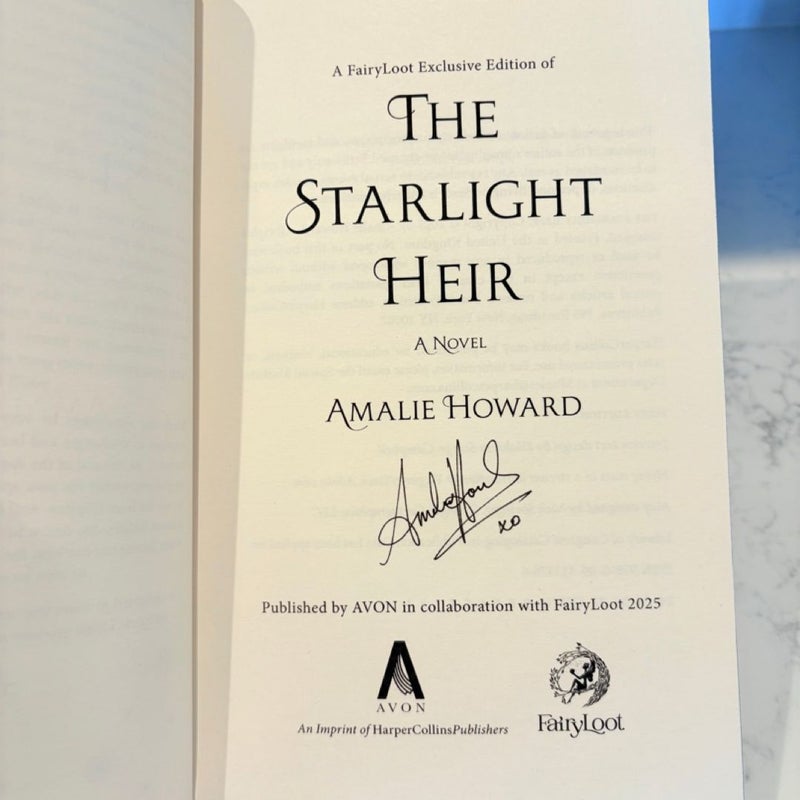Fairyloot Exclusive The Starlight Heir 