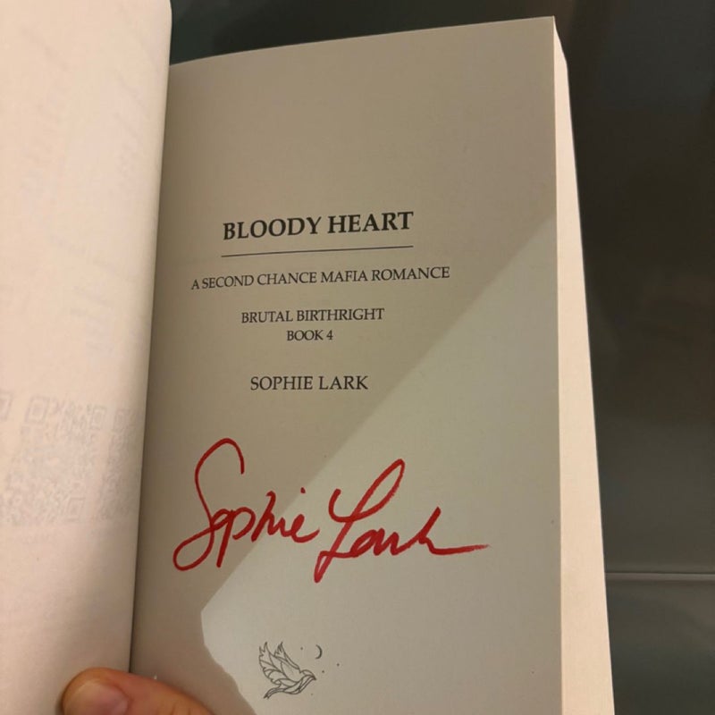 Signed indie OOP Brutal Birthright series by Sophie Lark