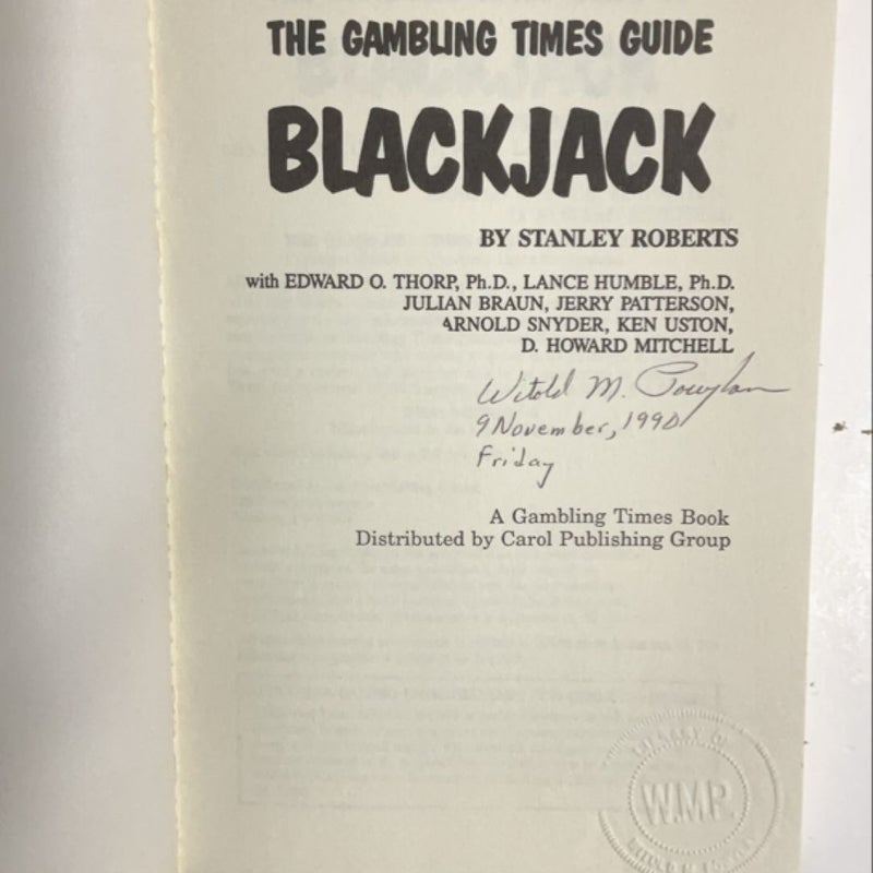 Gambling Times Guide to Blackjack, 1990