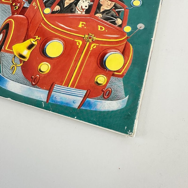 Fire Trucks/Engines Little Golden Books-Lot of 2