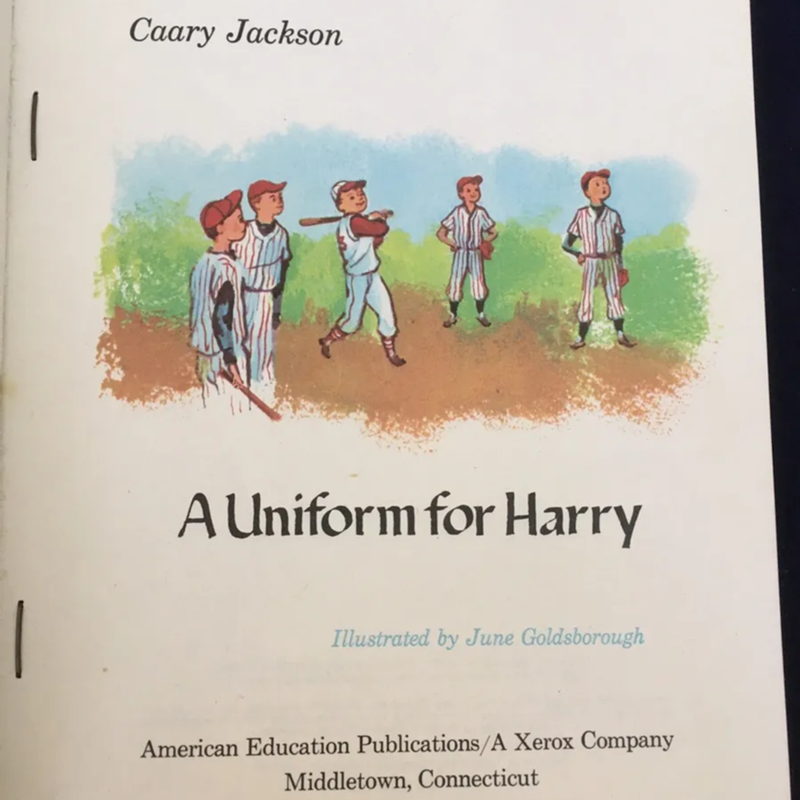 A Uniform for Harry ~ Vintage 1962
