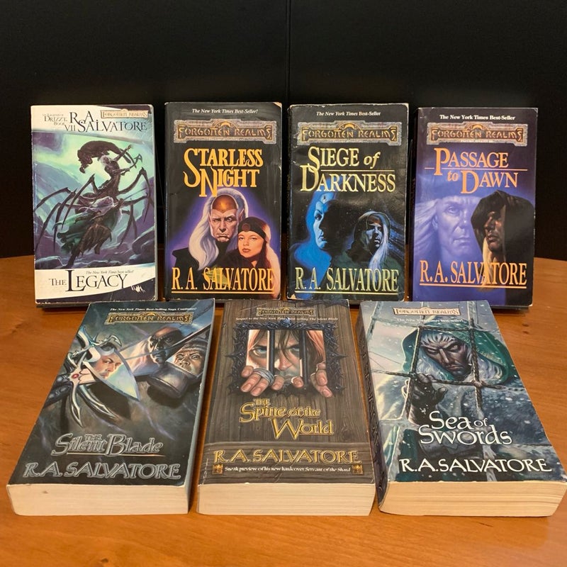 Forgotten Realms: Legend of Drizzt 1-27, 8 Complete Series: Dark Elf, Icewind Dale, Legacy of the Drow, Paths of Darkness, Sellswords, Hunter’s Blades, Transitions, Neverwinter, Companions