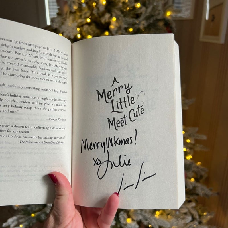 A Merry Little Meet Cute SIGNED by both authors 