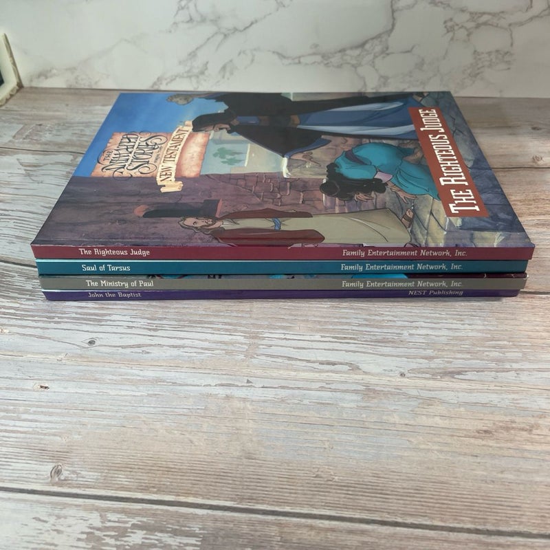 Set Of 4 The Animated Stories from the New Testament HC Books