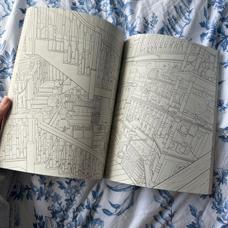 Harry Potter Magical Places and Characters Coloring Book by Scholastic