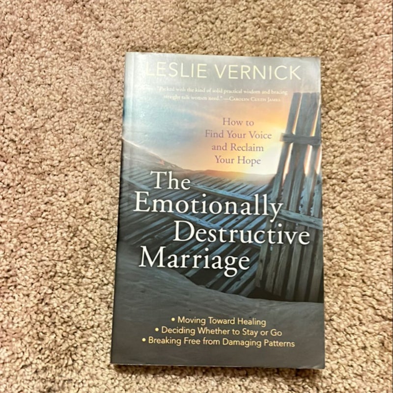 The Emotionally Destructive Marriage