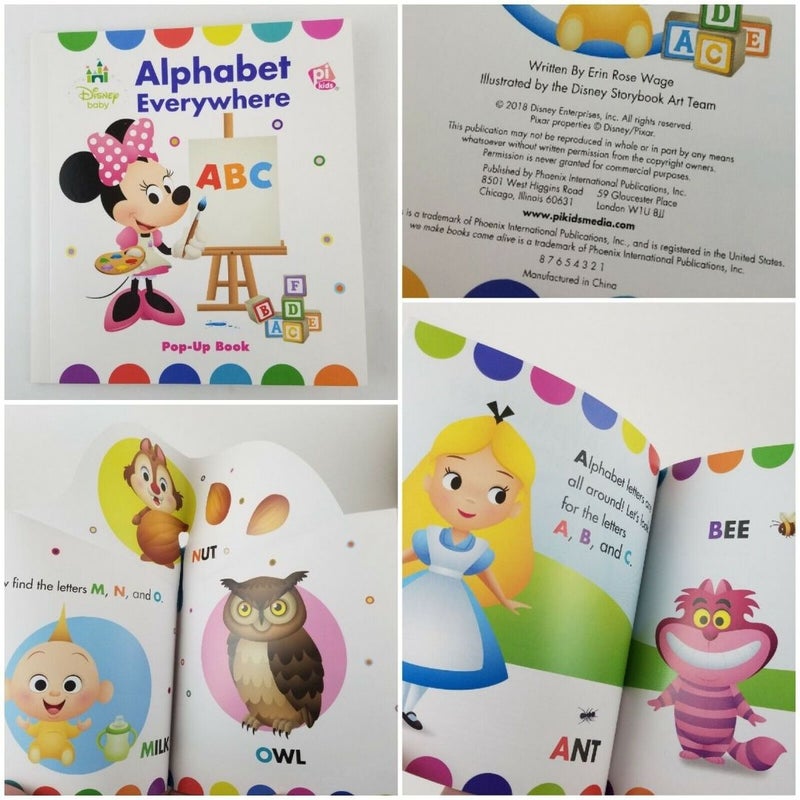 Disney Baby: Let's Read and Explore! 4 Pop-Up Books Book Bundle