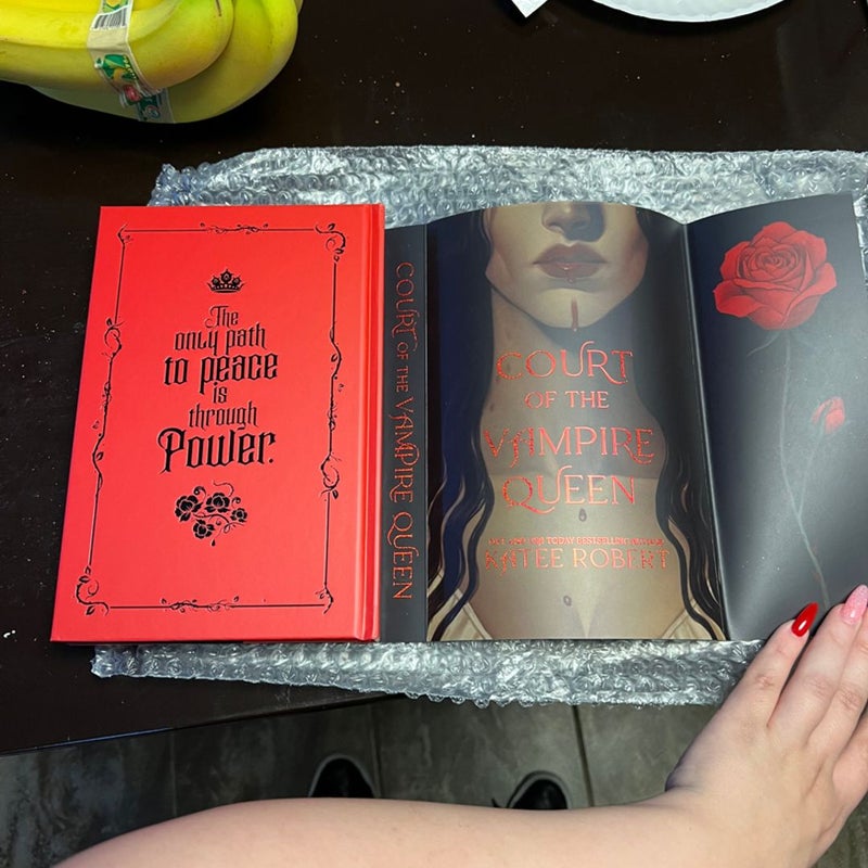 Bookish box special edition of Court of the Vampire Queen by Katee Robert