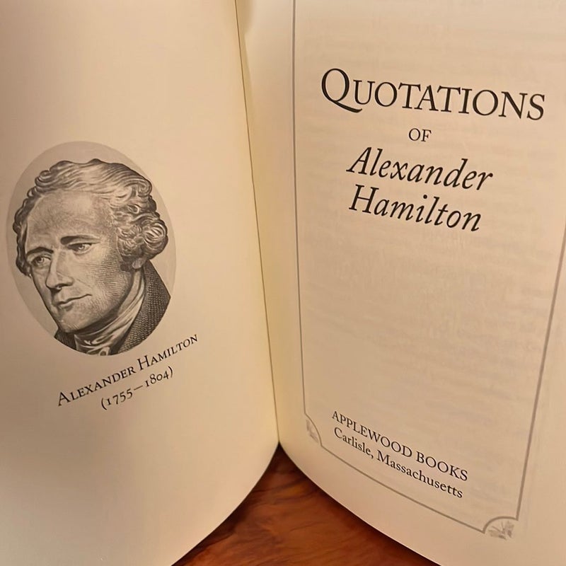 Quotations of Alexander Hamilton