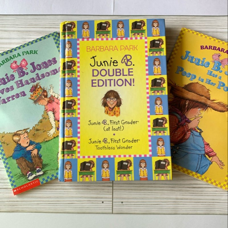 Junie B Jones 3 book bundle 