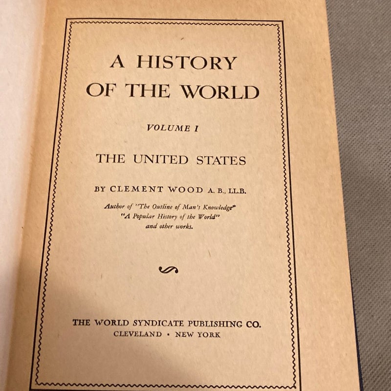 A History of the World -Volume One