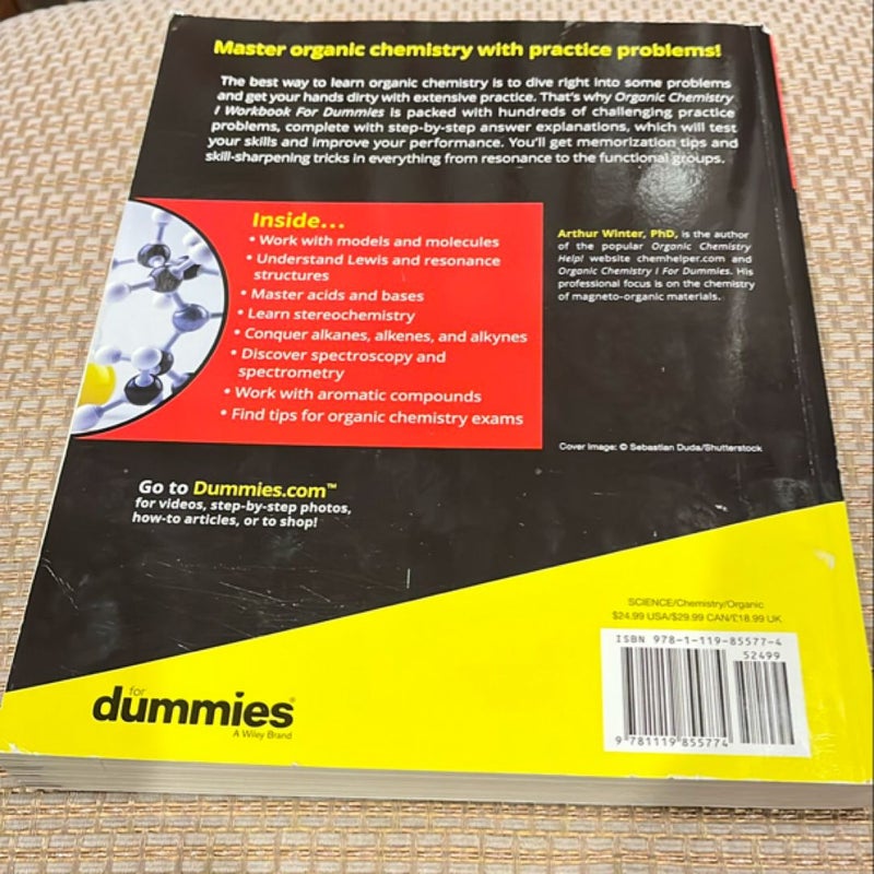 Organic Chemistry I Workbook for Dummies