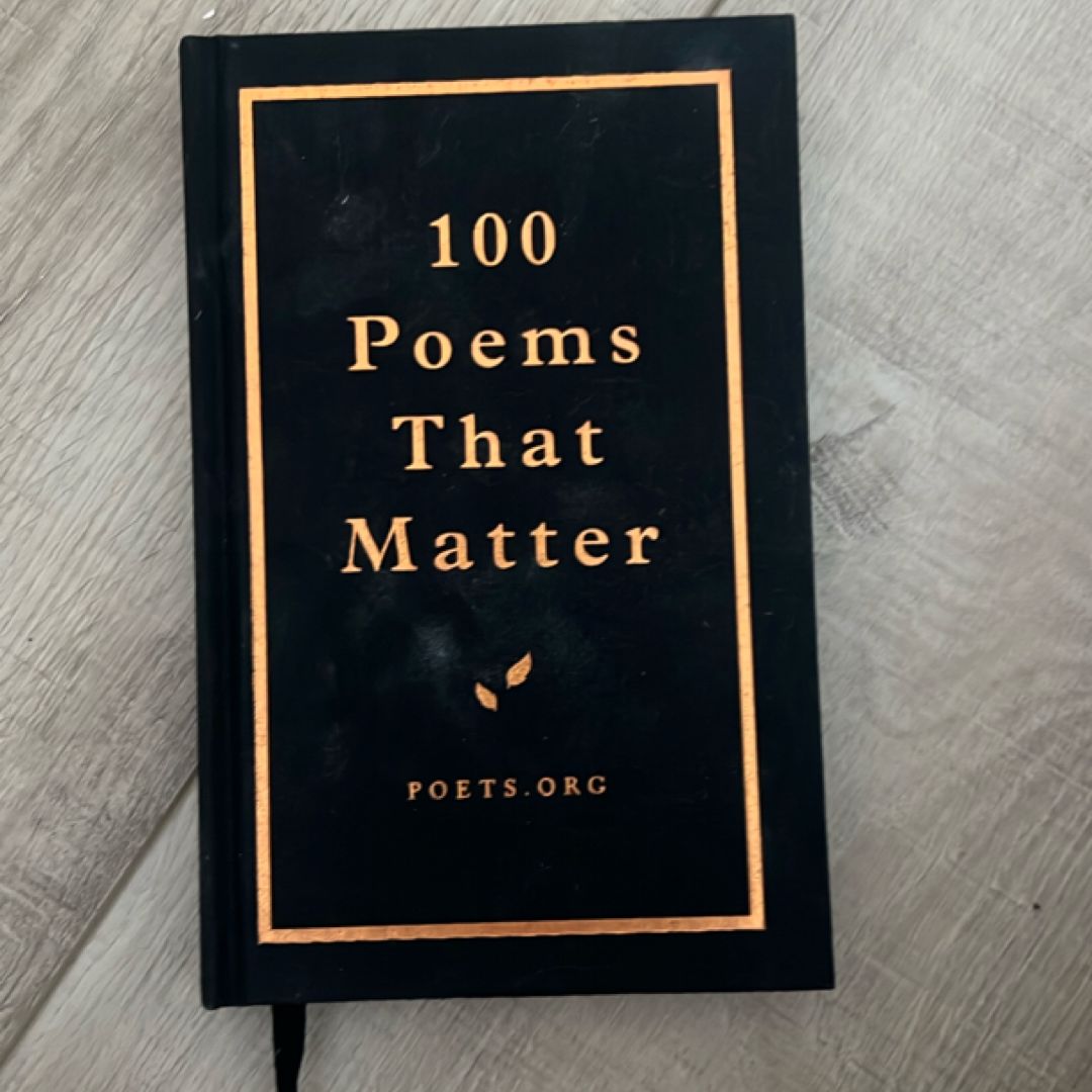 100 Poems that Matter