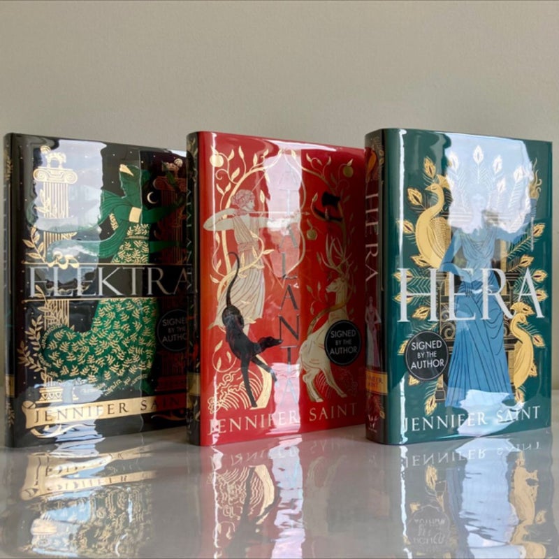 Elektra • Atalanta • Hera Waterstones SIGNED Exclusive Editions