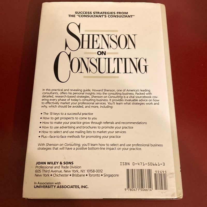 Shenson on Consulting