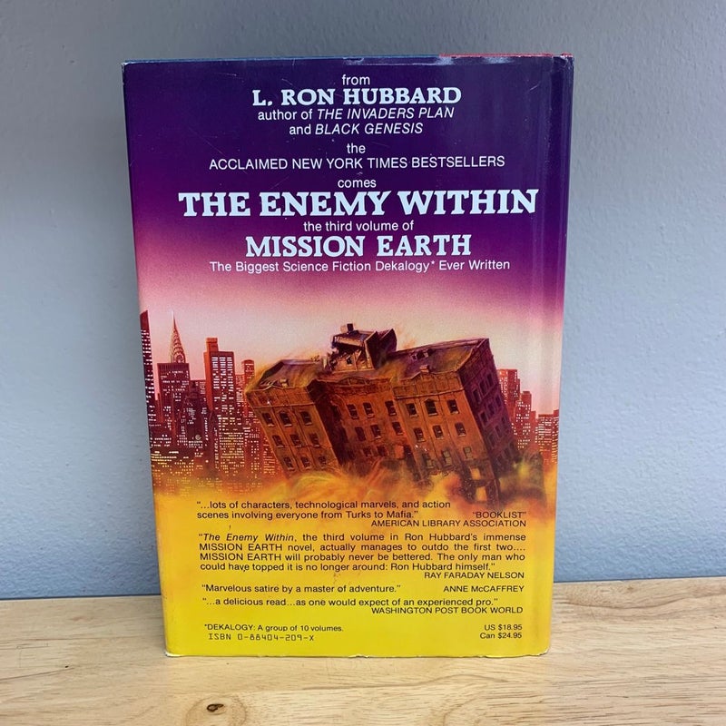 The Enemy Within Mission Earth Vol. 3 FIRST EDITION