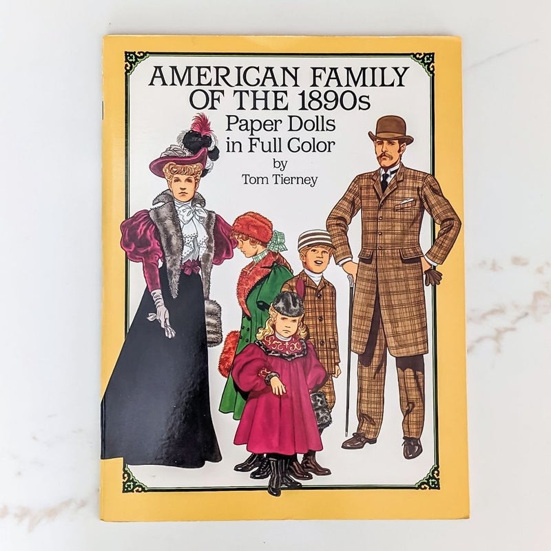 American Family of the 1890s Paper Dolls in Full Color