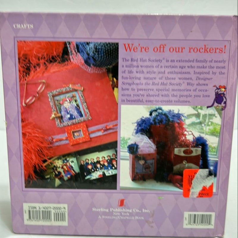 Designer Scrapbooks the Red Hat Society Way