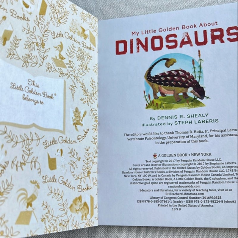 My Little Golden Book about Dinosaurs